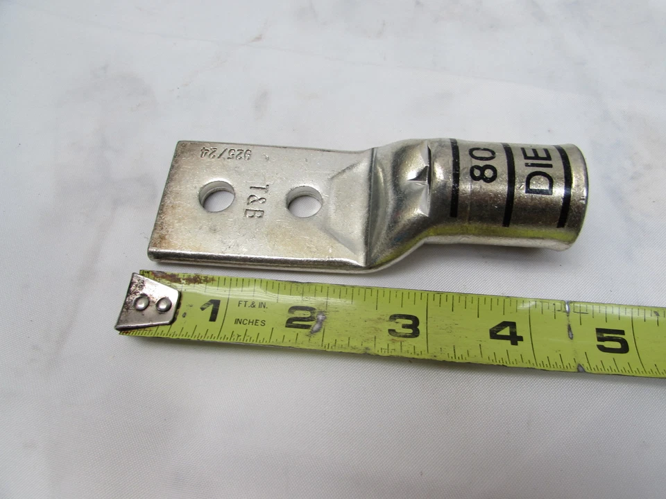 THOMAS & BETTS 256-30695-439 2 ORIFICIOS TERMINAL DE CRIMPADO 80 NEGRO 500 MCM (LOTE DE 5)***NUEVO EN CAJA*** Foto 2 de 4