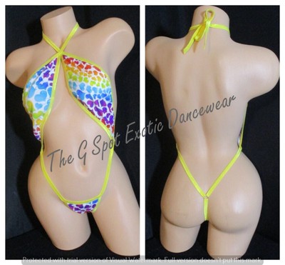 Exotic Dancer Stripper Sexy  One Piece Dancewear     (O1448)
