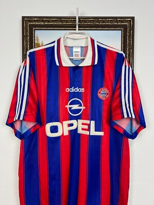 Bayern Munich Home football shirt 1995 Soccer #7 Scholl Adidas