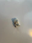 LEGO- NEW-#37695-WHITE-PLANT STEM W/ 3 LEAVES /BOTTOM PIN- - 25 PIECES