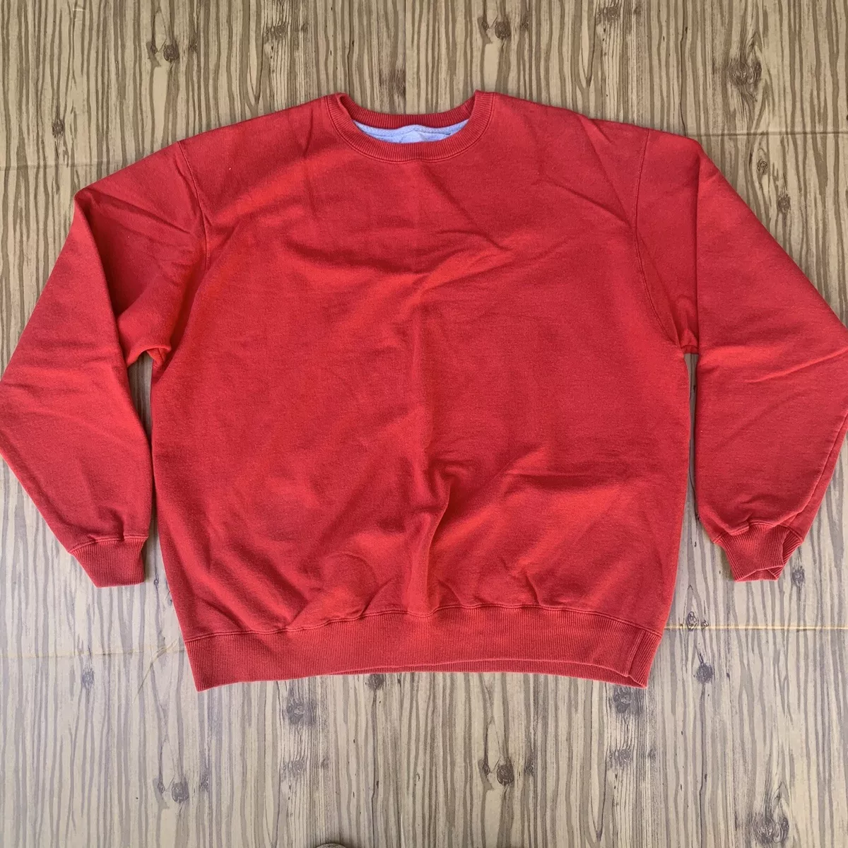 Champion red cropped sweater sale