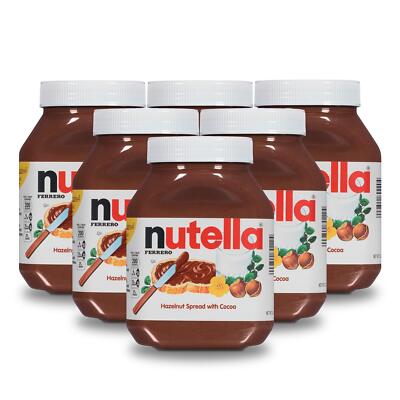 Nutella Hazelnut Spread 35.2 Ounce Pack of 6 Perfect for Breakfast Toppings
