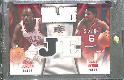 2009-10 Upper Deck Dual Game Materials #DG-JE Michael Jordan and