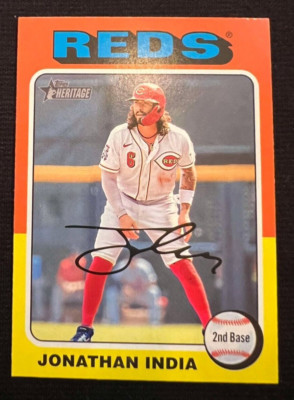JONATHAN INDIA Cincinnati Reds 2024 Topps Heritage Baseball SP Short Print #49