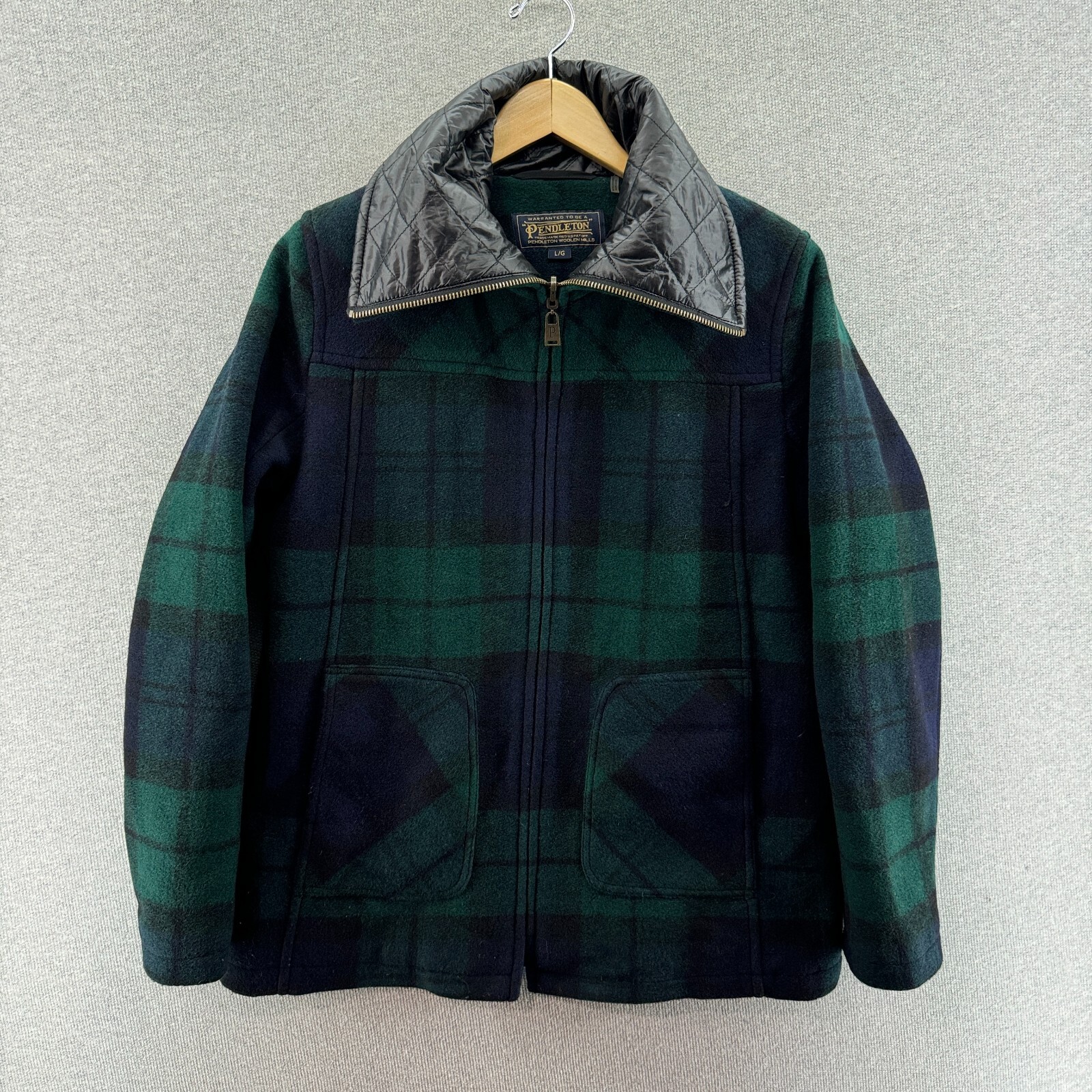 Pendleton Jacket Womens Large Blackwatch Tartan H… - image 1