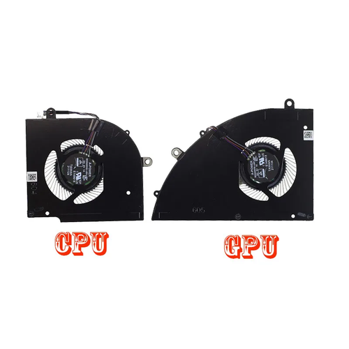Laptop CPU GPU Cooling Fan DC5V 1A 4Pin for MSI Delta 15 A5EFK MS-15CK MS15CK - Picture 3 of 5