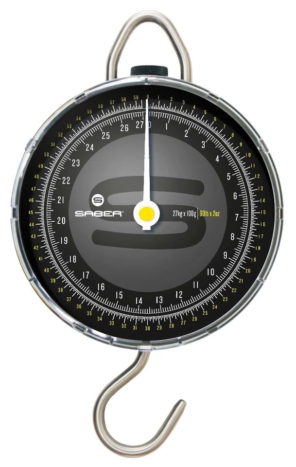 Saber Fishing Scales Dial Portable + Weigh Bar Hook Travel Carp Pike Sea Tackle - Image 2 of 4