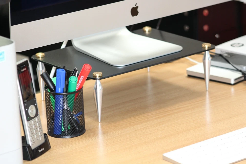 Monitor Stand Aluminium, 250mm x 350mm x 100mm Universal desktop Home office - Image 4 of 4