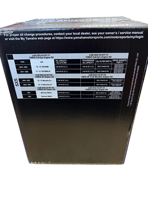 Genuine Yamaha LUB-SXSCG-KT-11 | Sxs Ii Full Syn Oil Change Kit