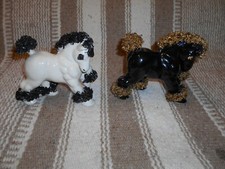 Figurine cheval Spagetti cheval lot de 2 noir et blanc
