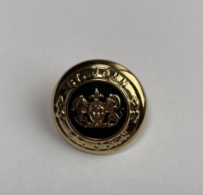 St John Knits Small (0.6 inch) 2 Lion Coat Of Arms Logo Replacement Buttons 