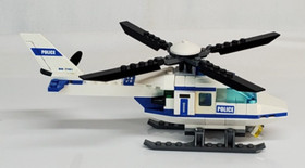Lego City POLICE HELICOPTER #7741 COMPLETE w Instructions & Minifigs NO Box