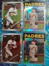 2021 Topps Chrome Jake Cronenworth RC×4 Sepia +2'86 Refractors &Base Mint