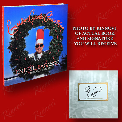 Emeril's Creole Christmas SIGNED Emeril Lagasse (1997, HC) VERY GOOD
