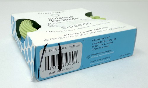 YOU CHOOSE Lifefactory Silicone Teethers Pack of 2 Yellow Blue Green Pink Purple - Picture 6 of 14