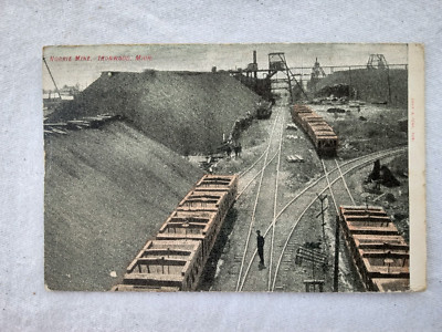 IRONWOOD MICHIGAN POSTCARD 1909 NORRIE IRON ORE MINE MINING DAVIS & FEHR PUB.