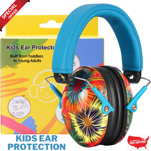 Ear Protection Noise Cancelling Headphones Ear Muffs for Kids, Autism, Toddlers - Afbeelding 1 van 10