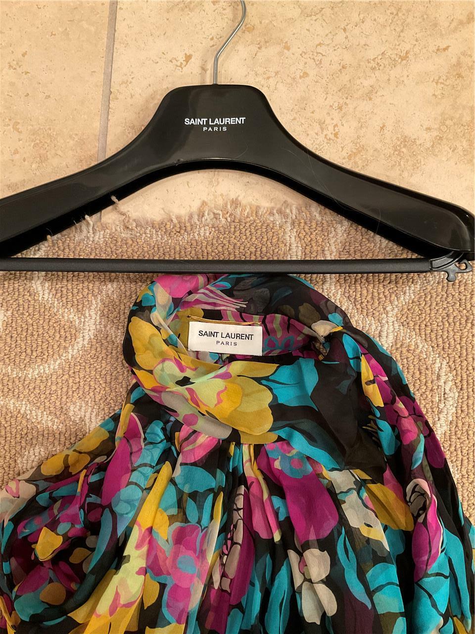 Abito in chiffon Saint Laurent con slip taglia 38