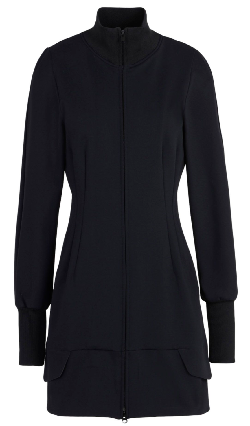 Y-3 by Yohji Yamamoto LUX Dress Track Jacket Full Zip Sweatshirt Coat Black Sz M
