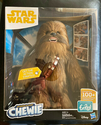 NIB) Star Wars Hasbro FUR REAL ULTIMATE CO PILOT CHEWIE