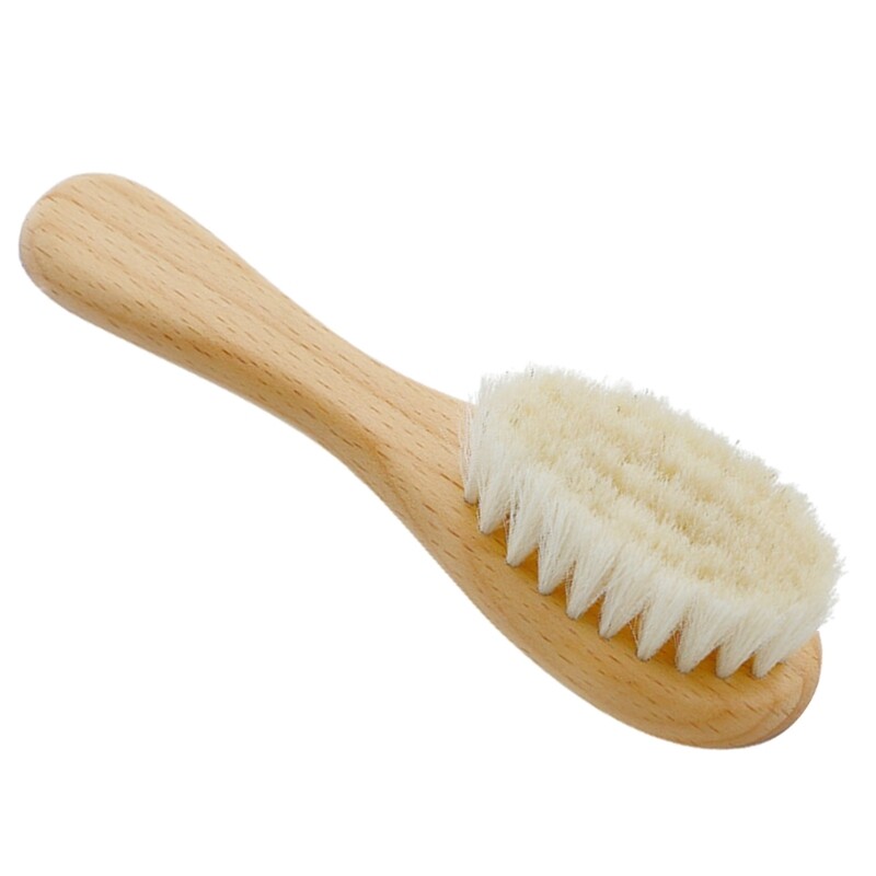 Cradle Caps Brush Round Hair Brush Handle Soft Skin Soothe Brush eBay