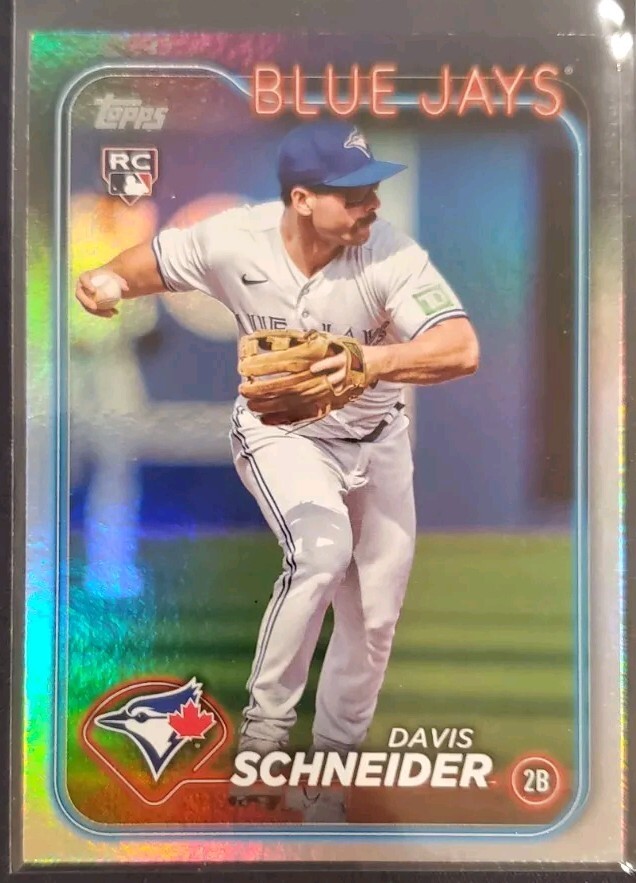 2024 Topps Series 1 - Rainbow Foil #189 Davis Schneider (RC)