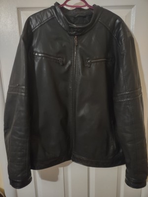Point Zero Collection Men's Faux Vegan Leather Jacket Sz XXL