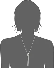 The Sak Silver Chain Tassel Pendant Necklace #SAK116