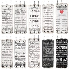 Wandgarderobe Garderobenleiste 6 Haken Shabby Chic Garderobenpaneel 100x40 Bild