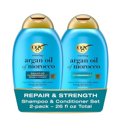 OGX Argan Oil Shampoo Conditioner Set Repair Dry Damaged Hair Sulfate Free 2 Pac