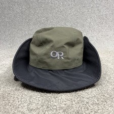 Outdoor Research Gore-Tex Seattle Rain Hat Size Large Green Black Waterproof OR