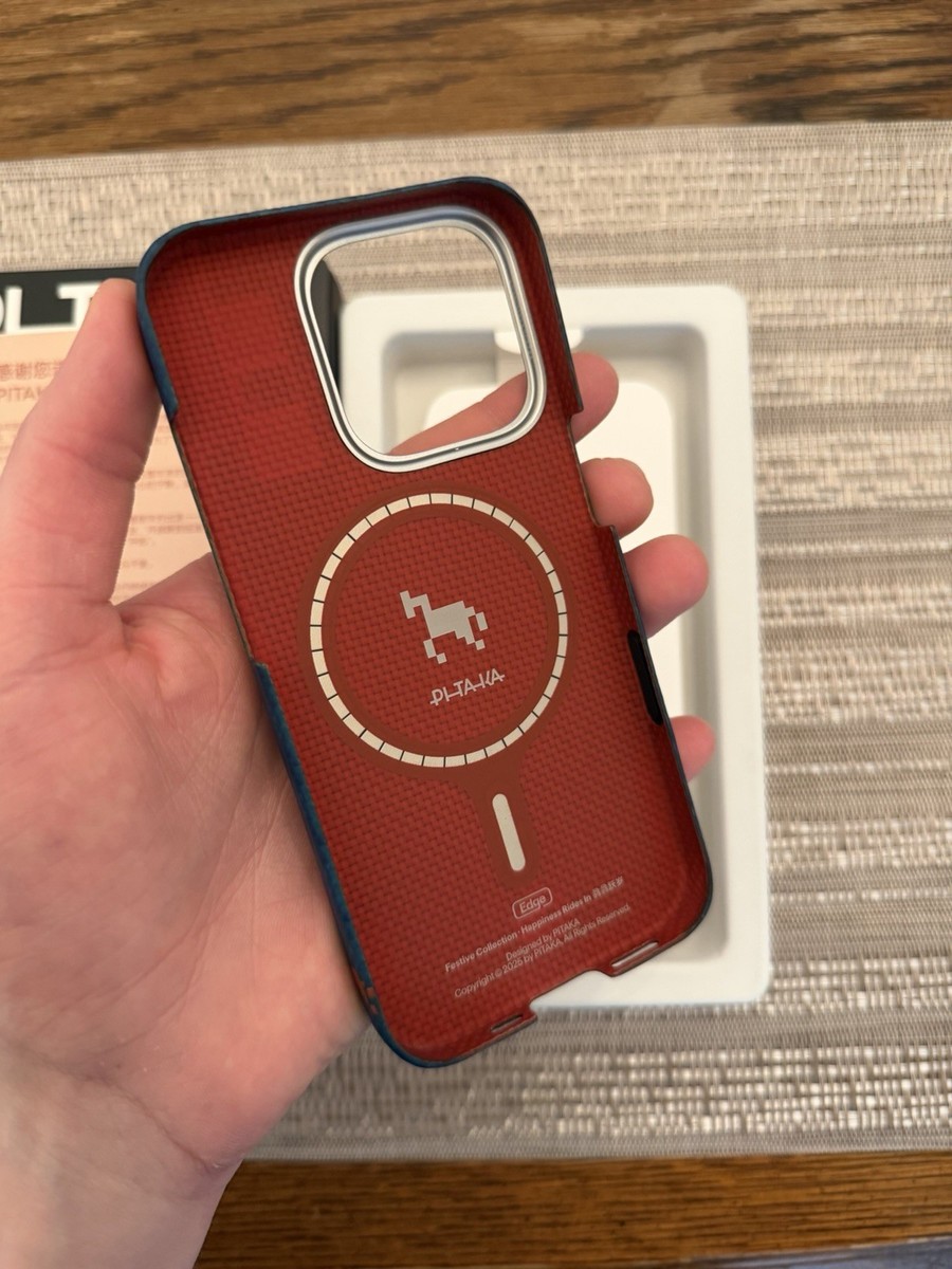 PITAKA iPhone 16 Pro Edge Case Happiness Rides In [Indigo