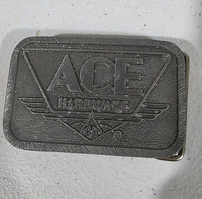#ad VINTAGE RARE ACE HARDWARE BELT BUCKLE STORE $33.59