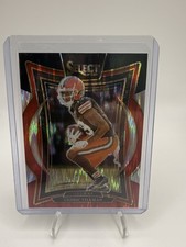 2024 Panini Select Cedric Tillman Black & Red Shock Prizm #17 Cleveland Browns