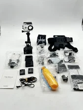 Akaso EK5000 Action Camera & Accessories Lot Tested & Working