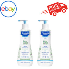 Mustela Baby Gentle Cleansing Gel Hair  Body Wash Tear Free 25.35oz 2 Pack