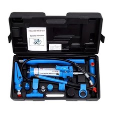  Porta Power Idraulico 4 Ton Kit Riparazione Carrozzeria Auto Resistente Garage Strumenti 