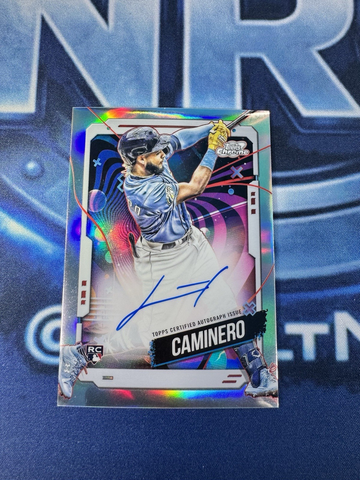 2024 TOPPS CHROME COSMIC JUNIOR CAMINERO RC Variation AUTO
