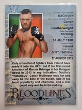 2013 Topps UFC Bloodlines Conor McGregor #BL-CM RC Legend GOAT Mac
