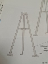 ROHN TRT60 Roof Mount with 5ft Channel Master Mast NEW