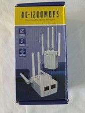 AC 1200 Mbps dual band wi-fi wireless repeater, extender, white,
