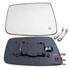Ram Driver Left Side Heated Mirror Glass Compatible with 2009-2018 Dodge Ram