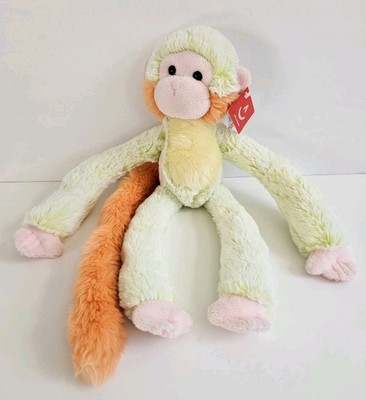 Aurora Spider Monkey Silly Green Orange Plush Toy Stuffed Animal 18'' Lovey NEW