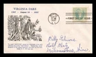 DR JIM STAMPS US COVER VIRGINIA DARE 350TH ANNIVERSARY FDC SCOTT 796