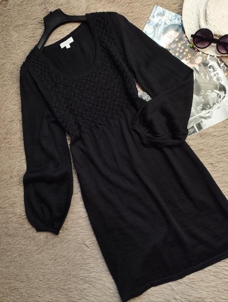 Women Monsoon Dress Black Acrylic 38