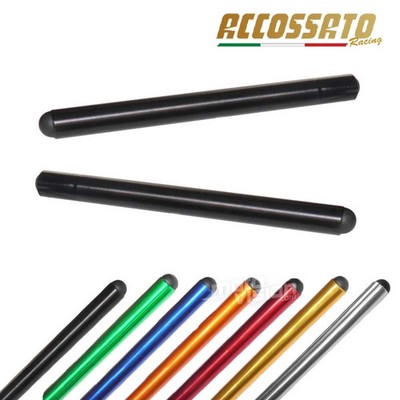Paar Aluminiumrohre für Accossato Halblenker - Farbe: Schwarz; Größe