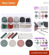 46Pcs Polishing Wheels Kit Rubber Buffing Pads  Mandrels for Jewelry Craft