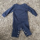 Best Brother Ever Navy Blue Newborn Long Sleeve/Pants Romper — photo 4