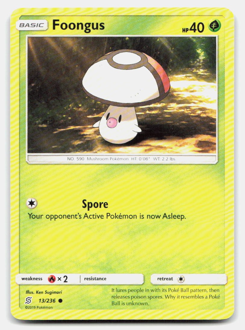 Foongus 13/236 Common Unified Minds Pokemon NM