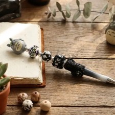 Totoro Beaded Decoration Pen Handcrafted Cute Stationery Official